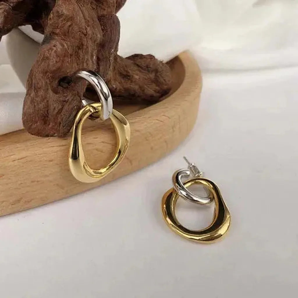 Two-Tone Vintage Earrings