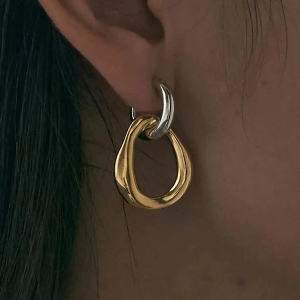 Two-Tone Vintage Earrings
