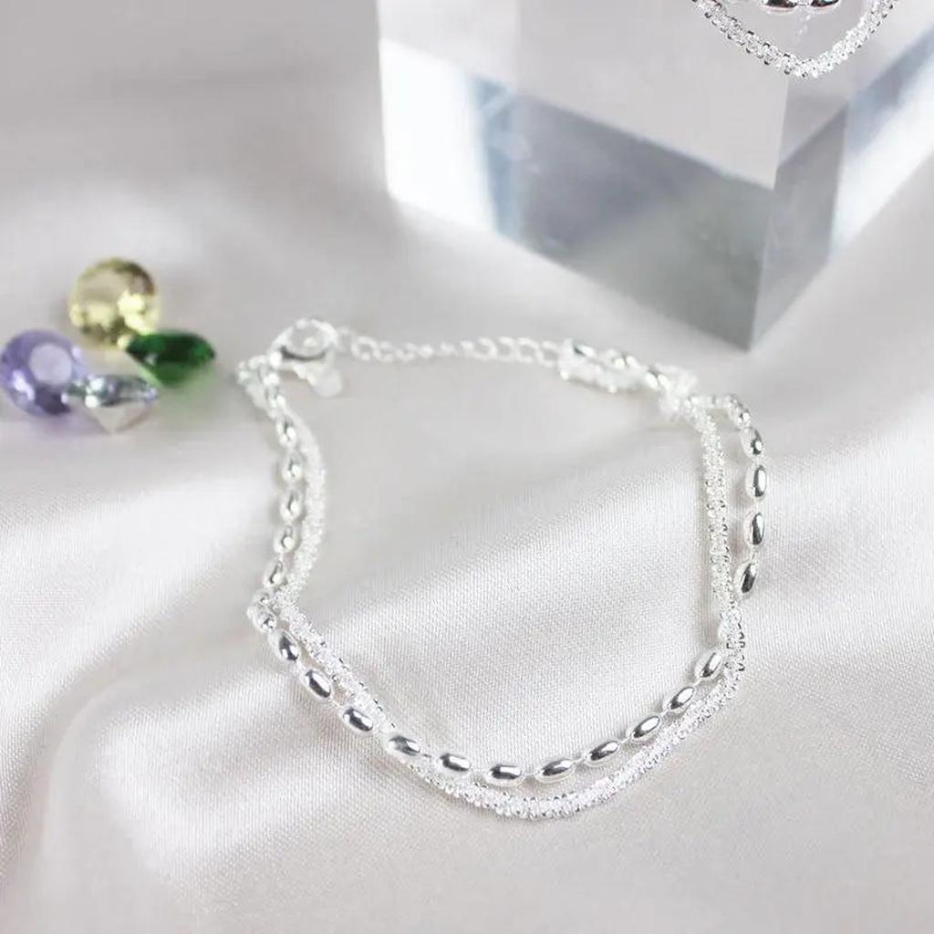 White Gold Bracelet with Zirconia