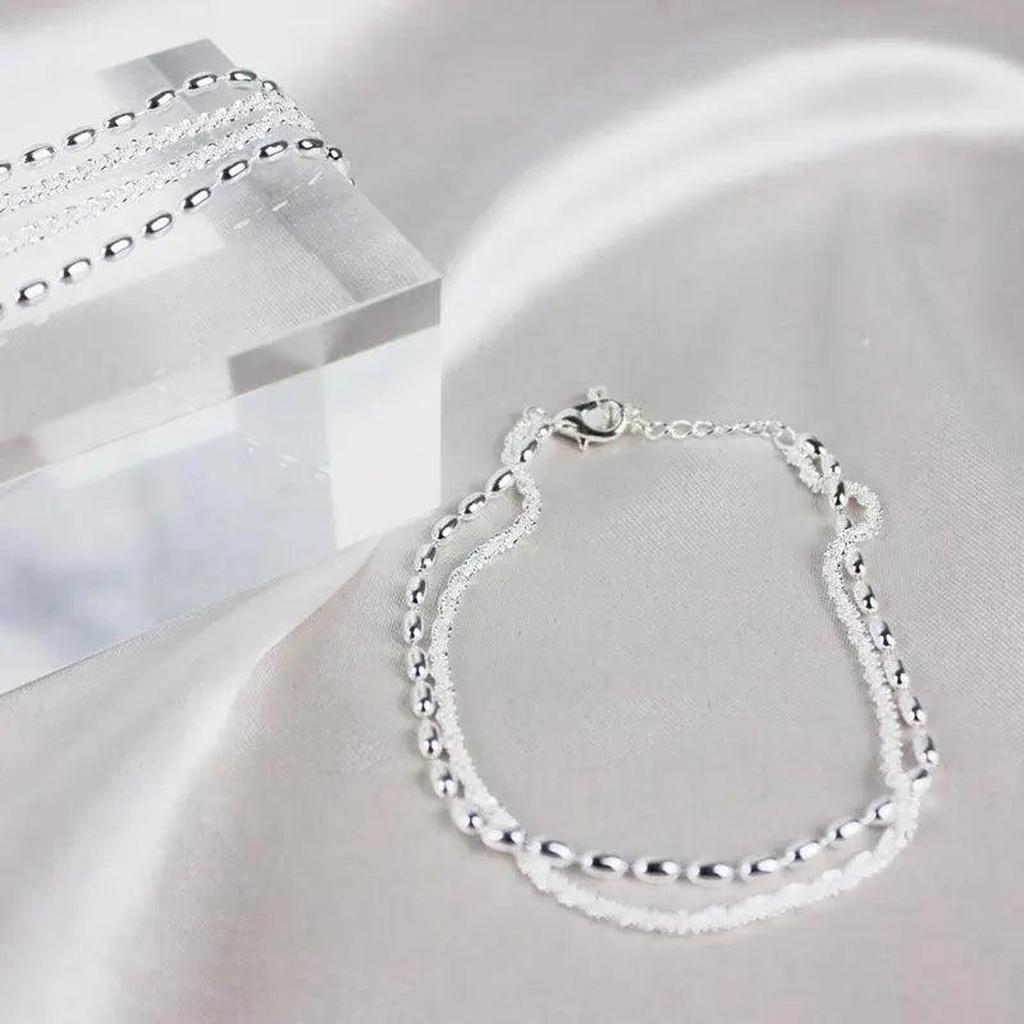 White Gold Bracelet with Zirconia