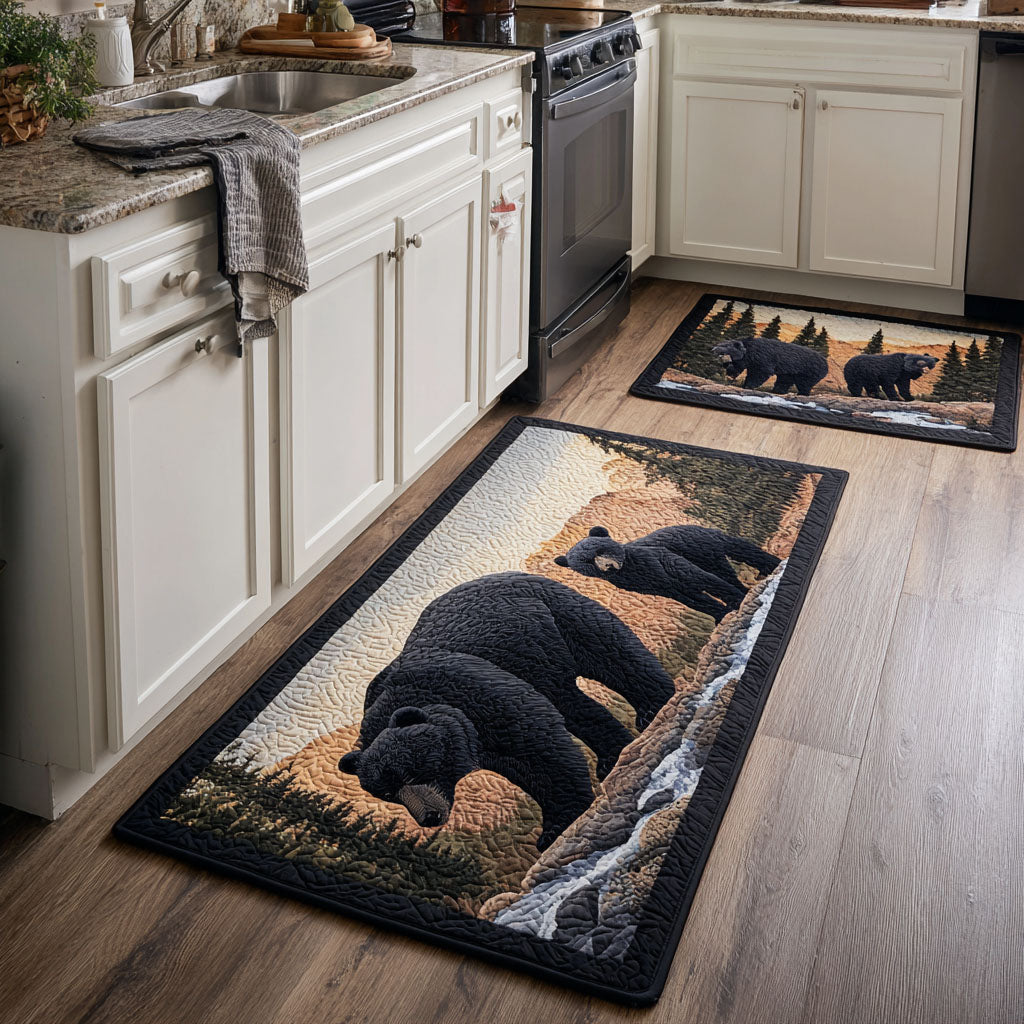 Non-Slip Kitchen Rug – Bear in Natural Style