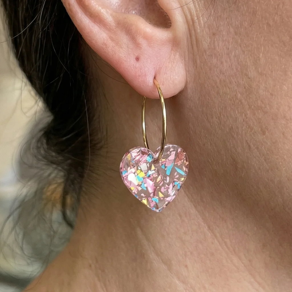 Heart Earrings “Sugarplum” | Gold