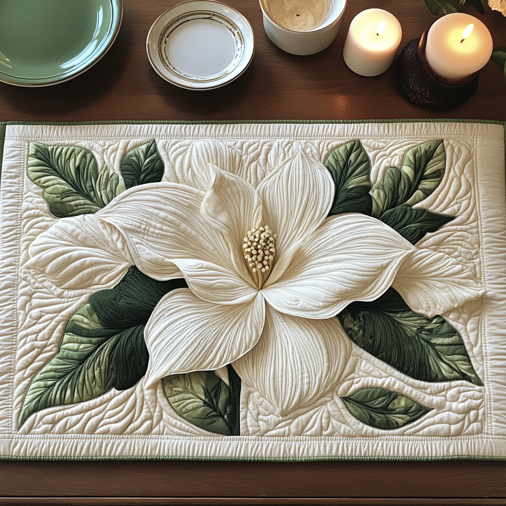 Quilted Placemats – Bloom Grace