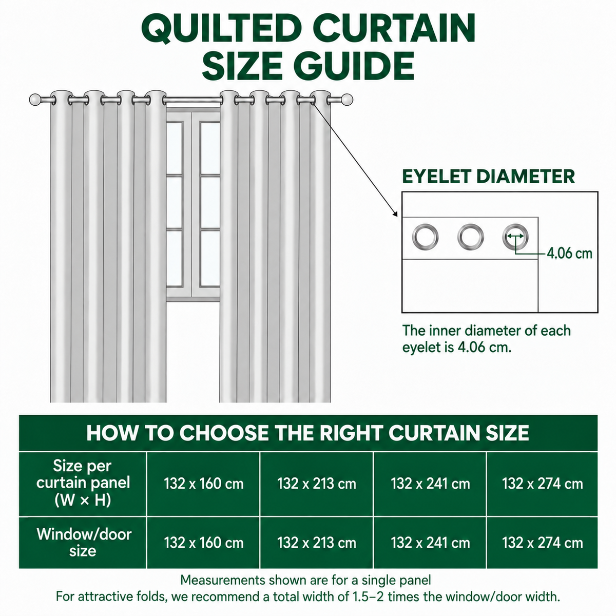Quilted Curtains – Wildflowers Birch Path
