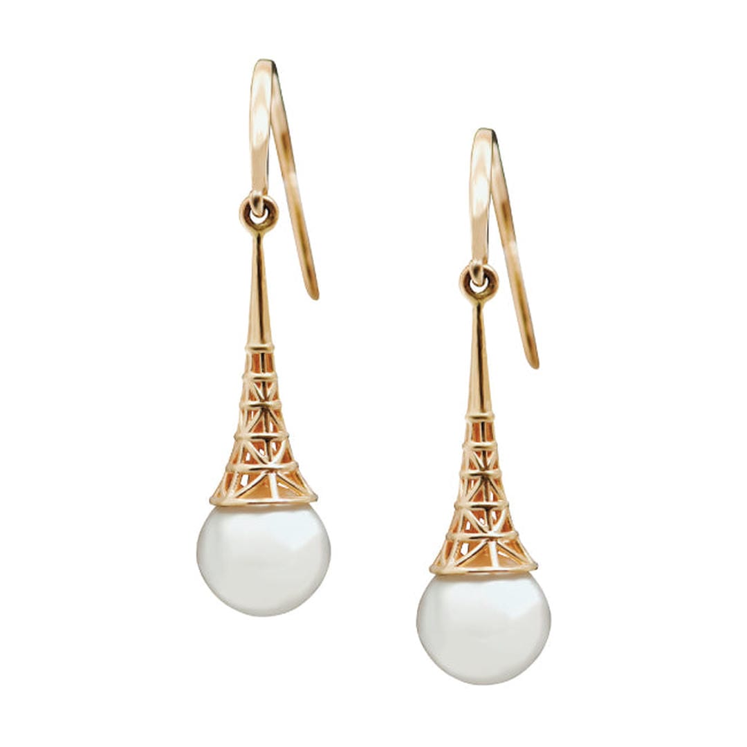 Pearl Earrings with Filigree Setting