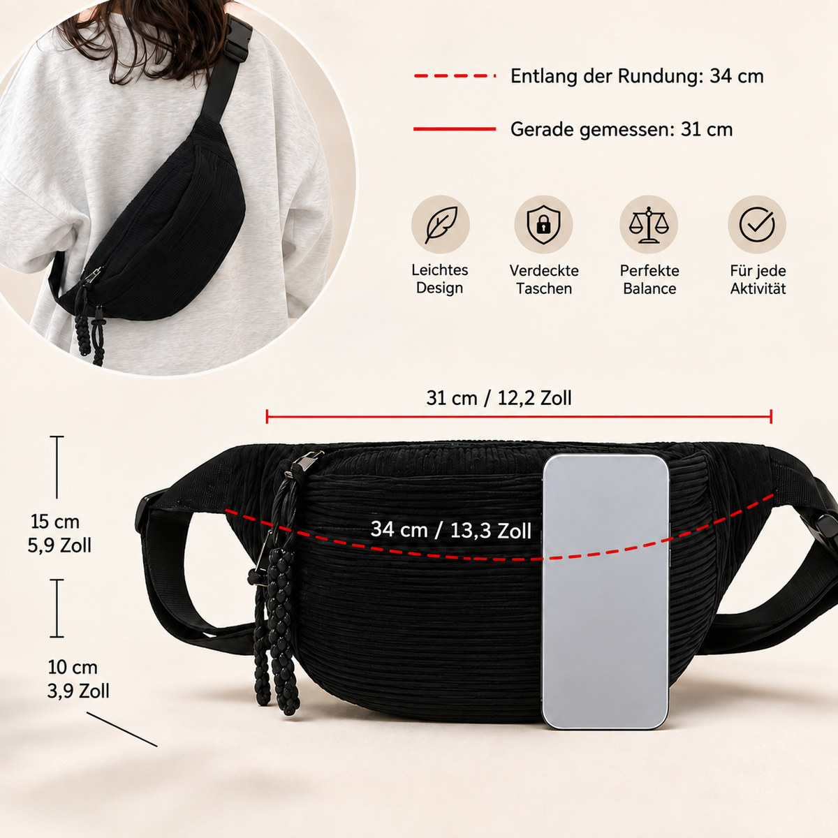 Katharina | Corduroy Shoulder Bag