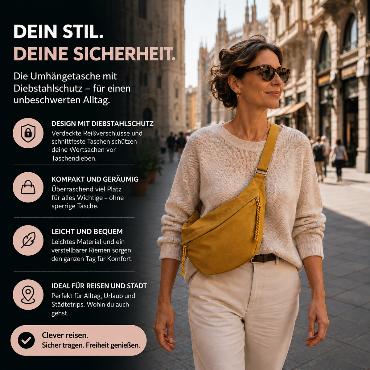 Johanna | Shoulder Bag in Ochre