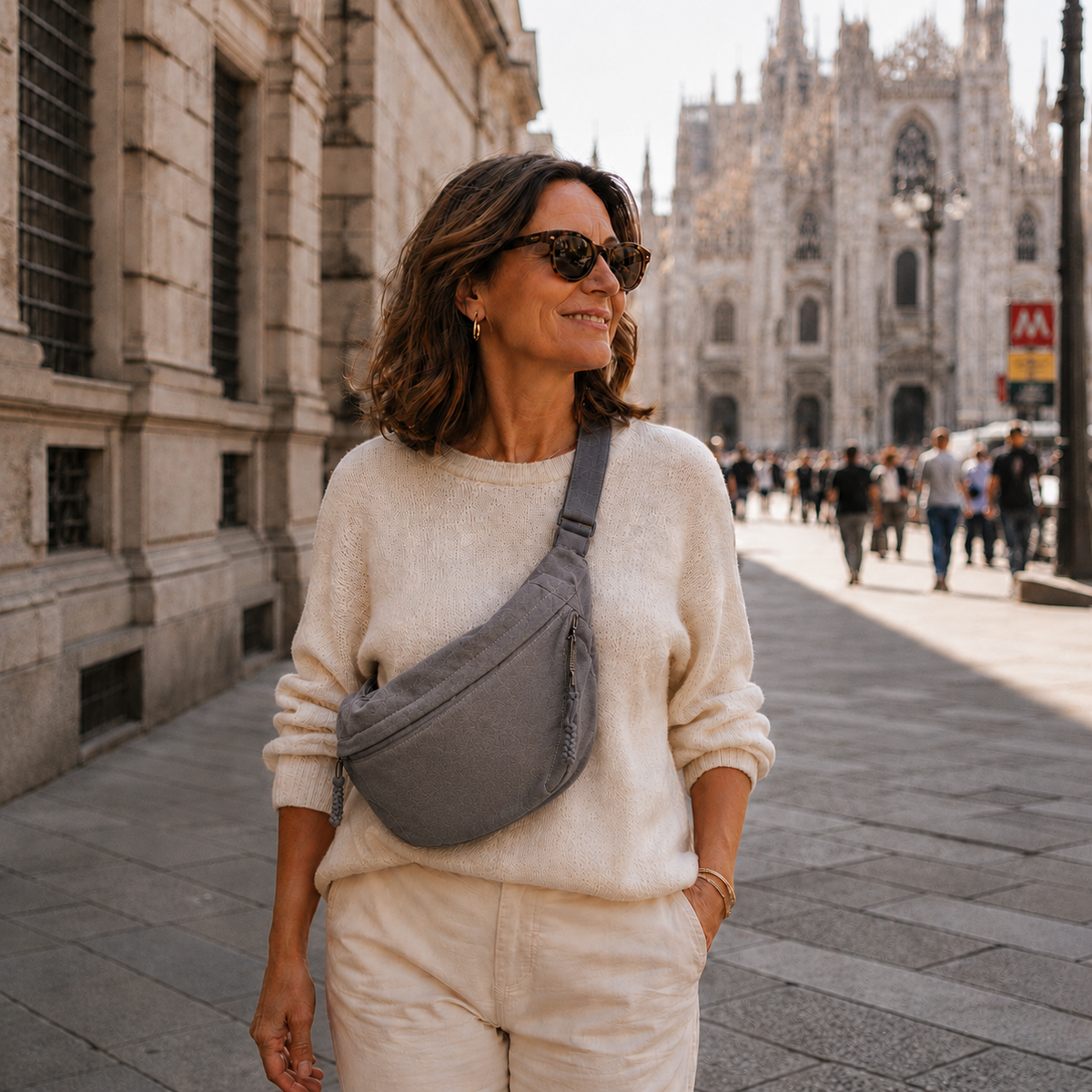 Greta | Shoulder Bag in Grey