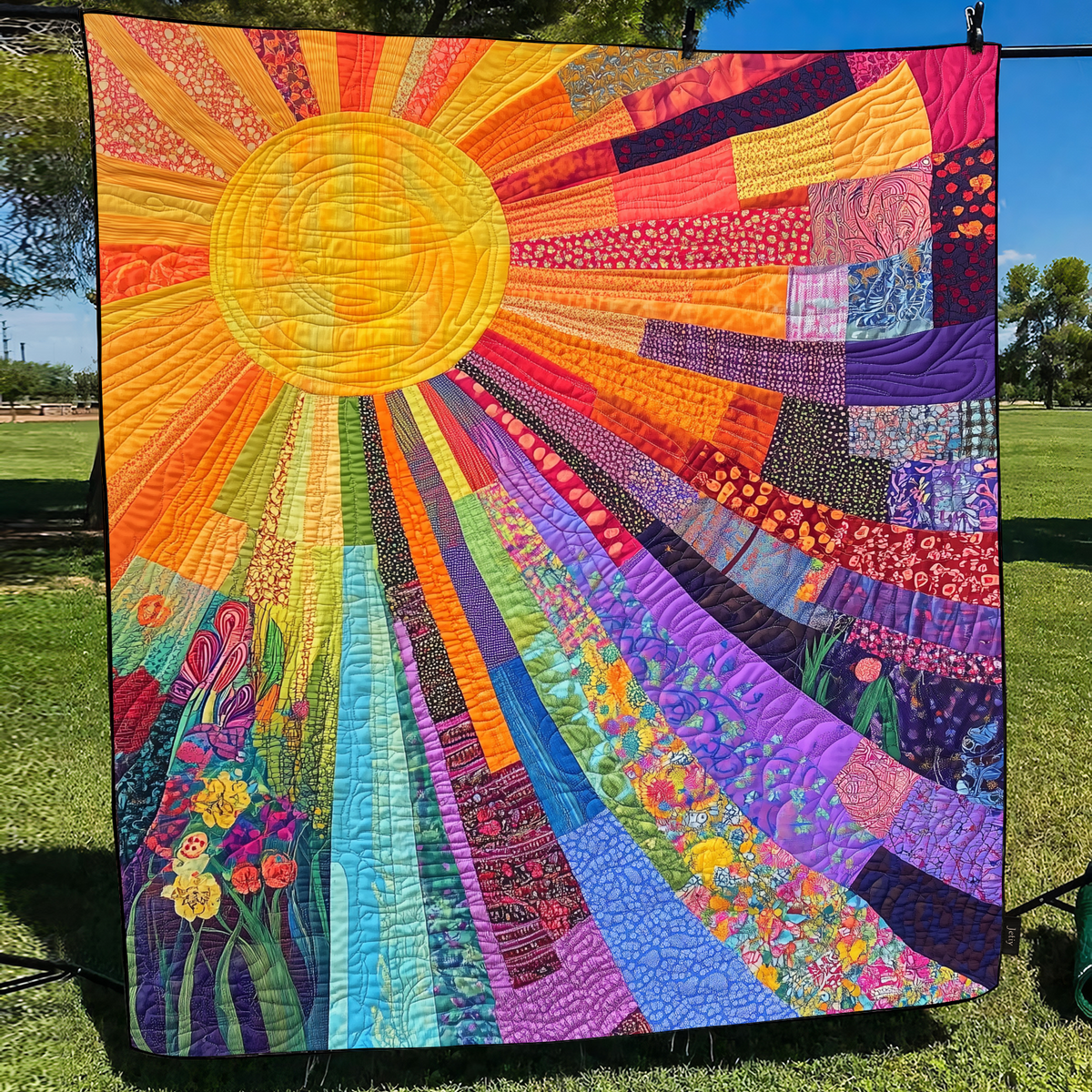 Quilted Blanket – Radiant Sun