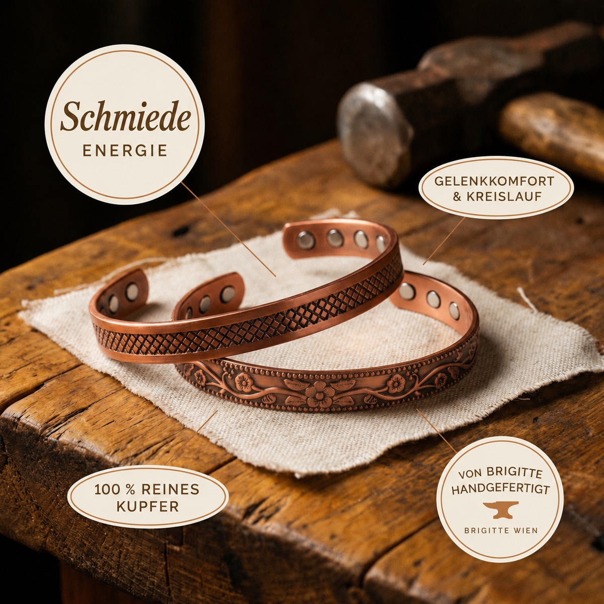 Luma & Reed Copper Jewellery Set “Forge”