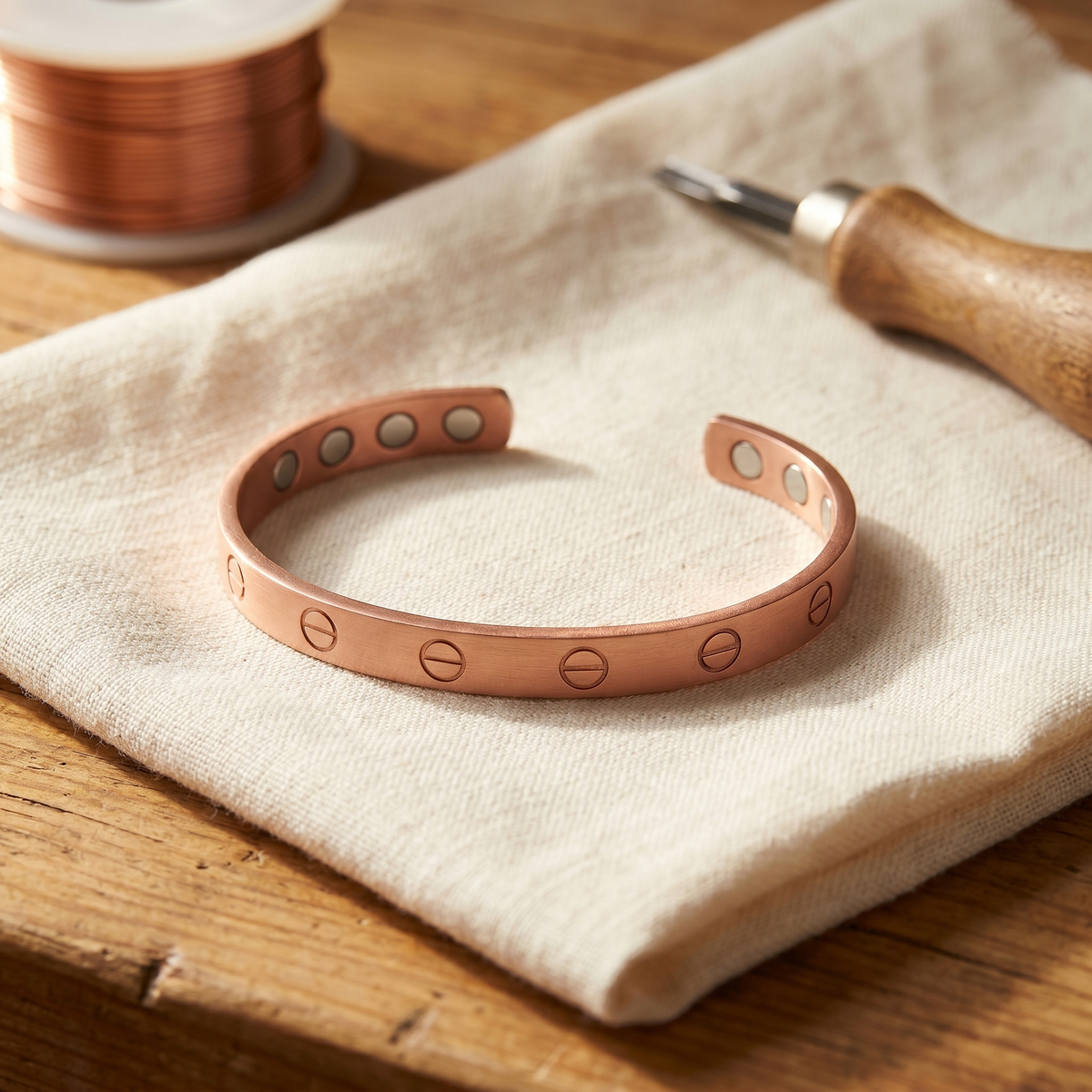 Luma & Reed Copper Bracelet “Bolt”