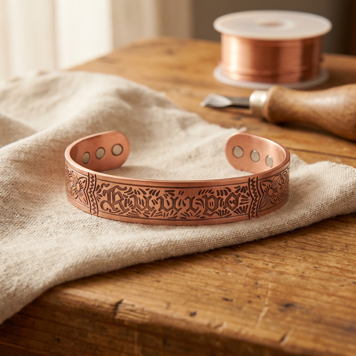 Luma & Reed Copper Bracelet “Driftwood”