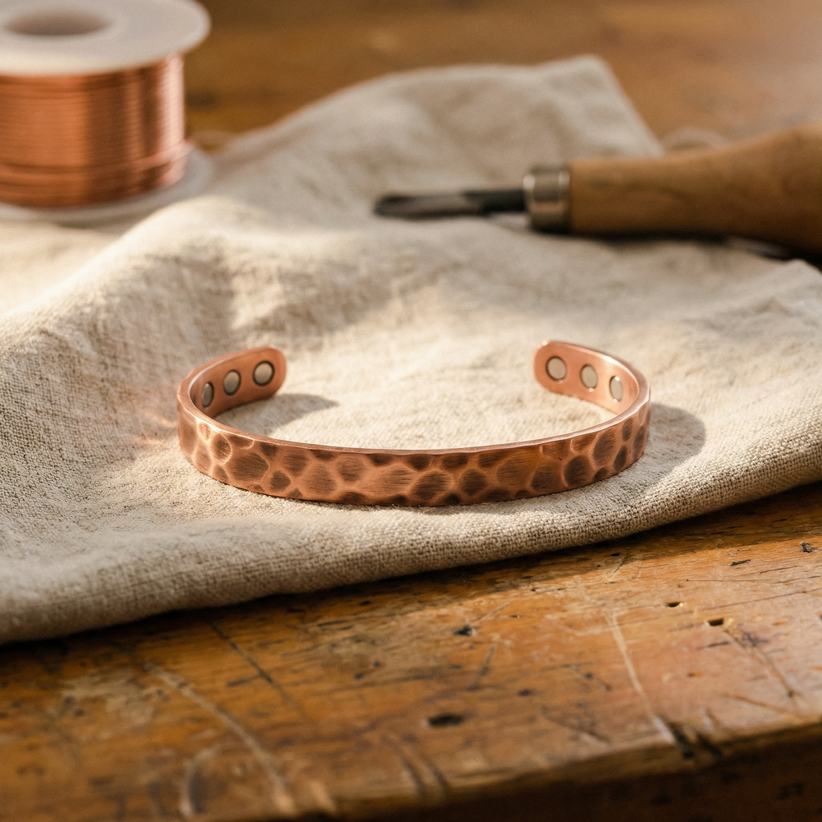 Luma & Reed Copper Bracelet “Furrow”