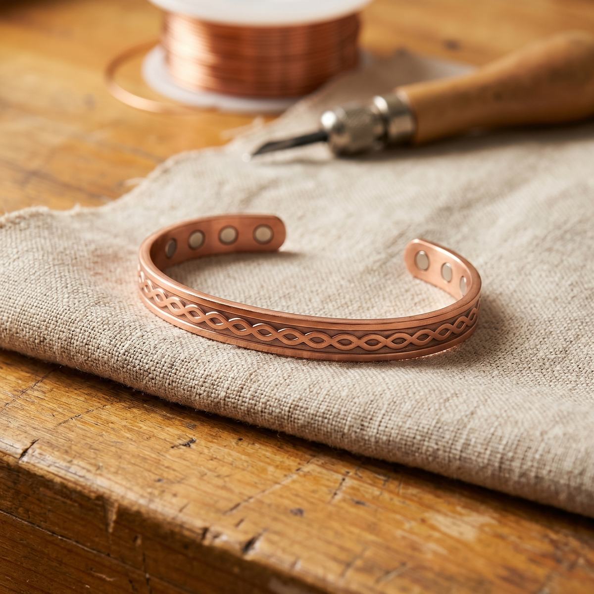Luma & Reed Copper Bracelet “Current”