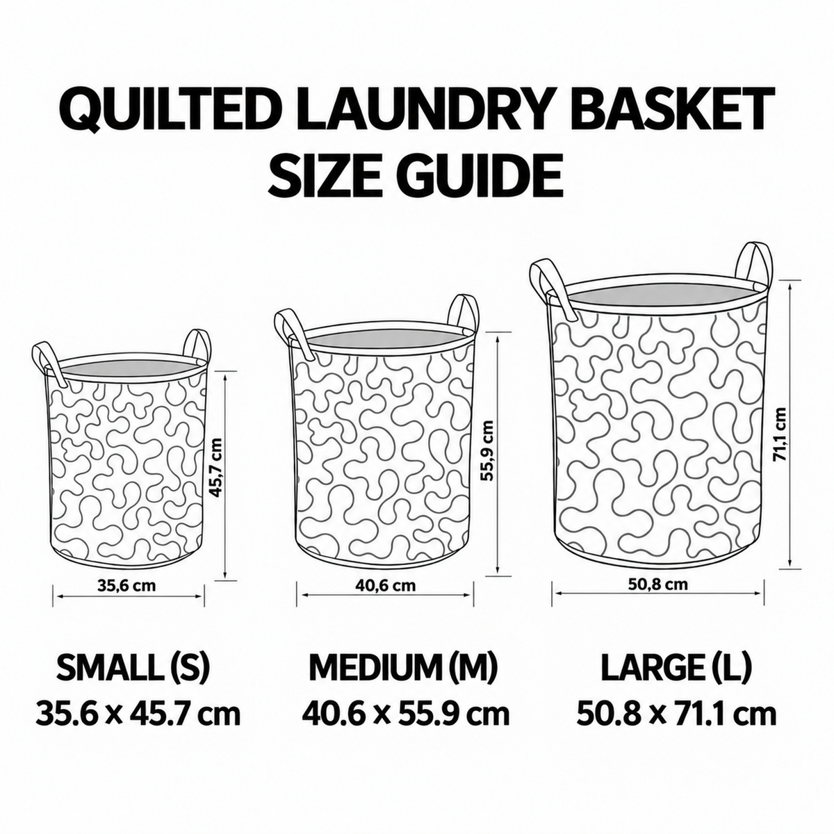 Quilted Laundry Basket – Witch Cats on Potion Night
