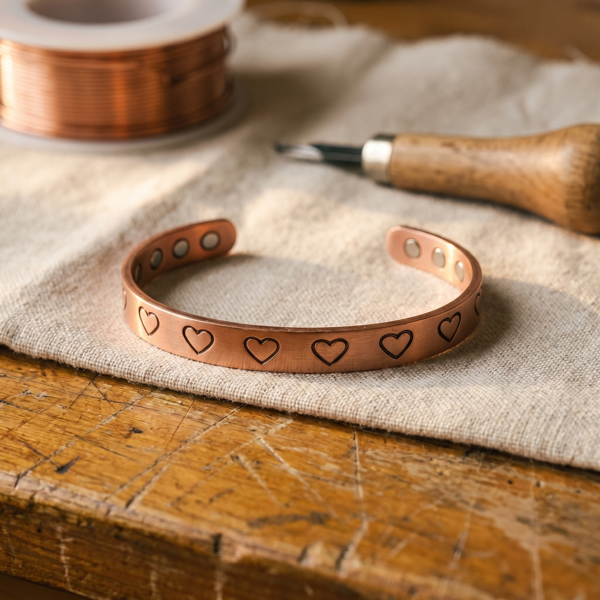 Luma & Reed Copper Bracelet “Hearth Fire”
