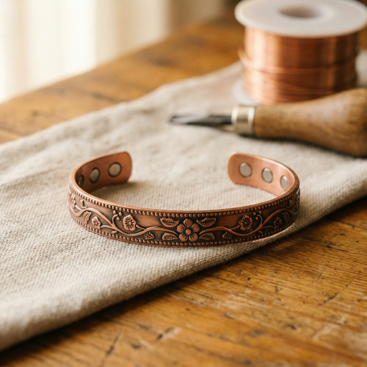 Luma & Reed Copper Bracelet “Bell Chime”