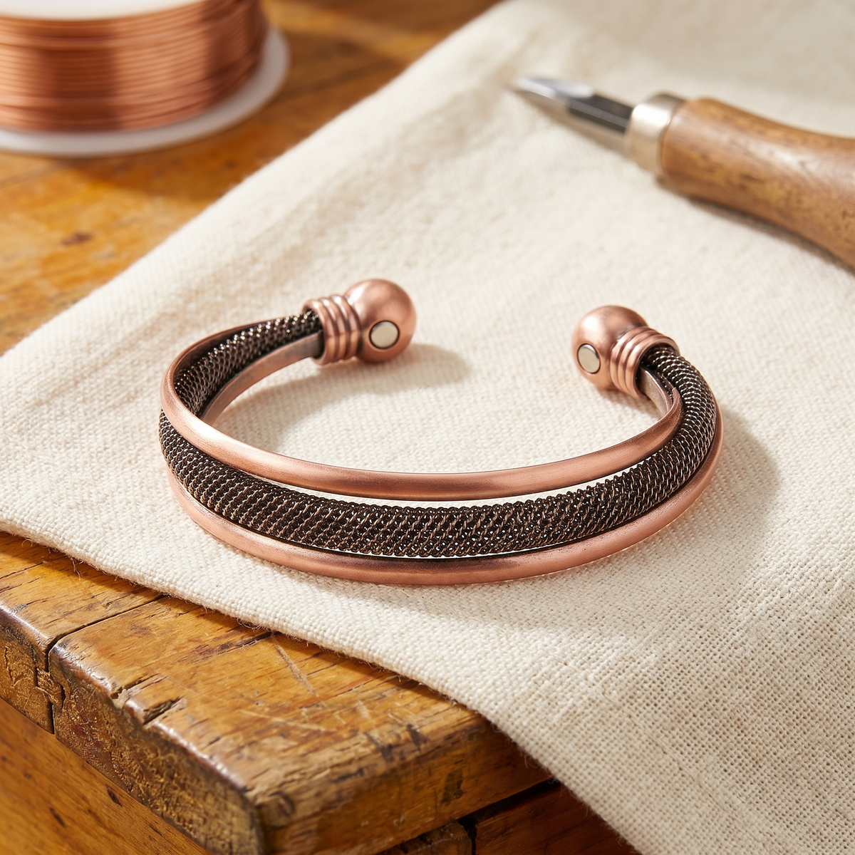 Luma & Reed Copper Bracelet “Cairn”