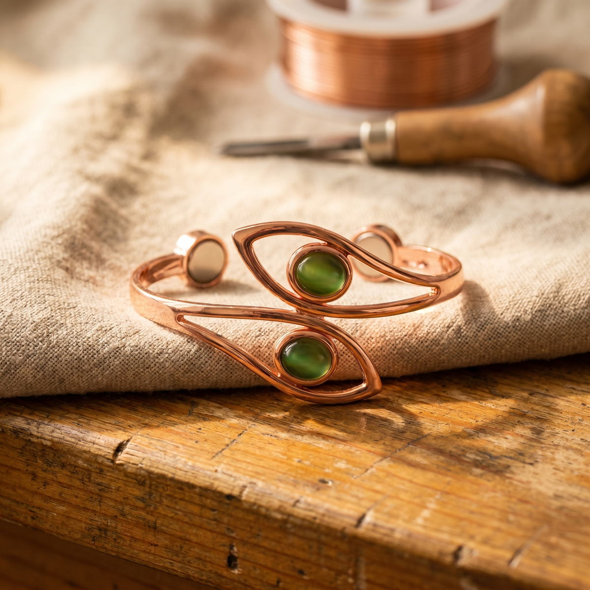 Luma & Reed Copper Bracelet “Opal”