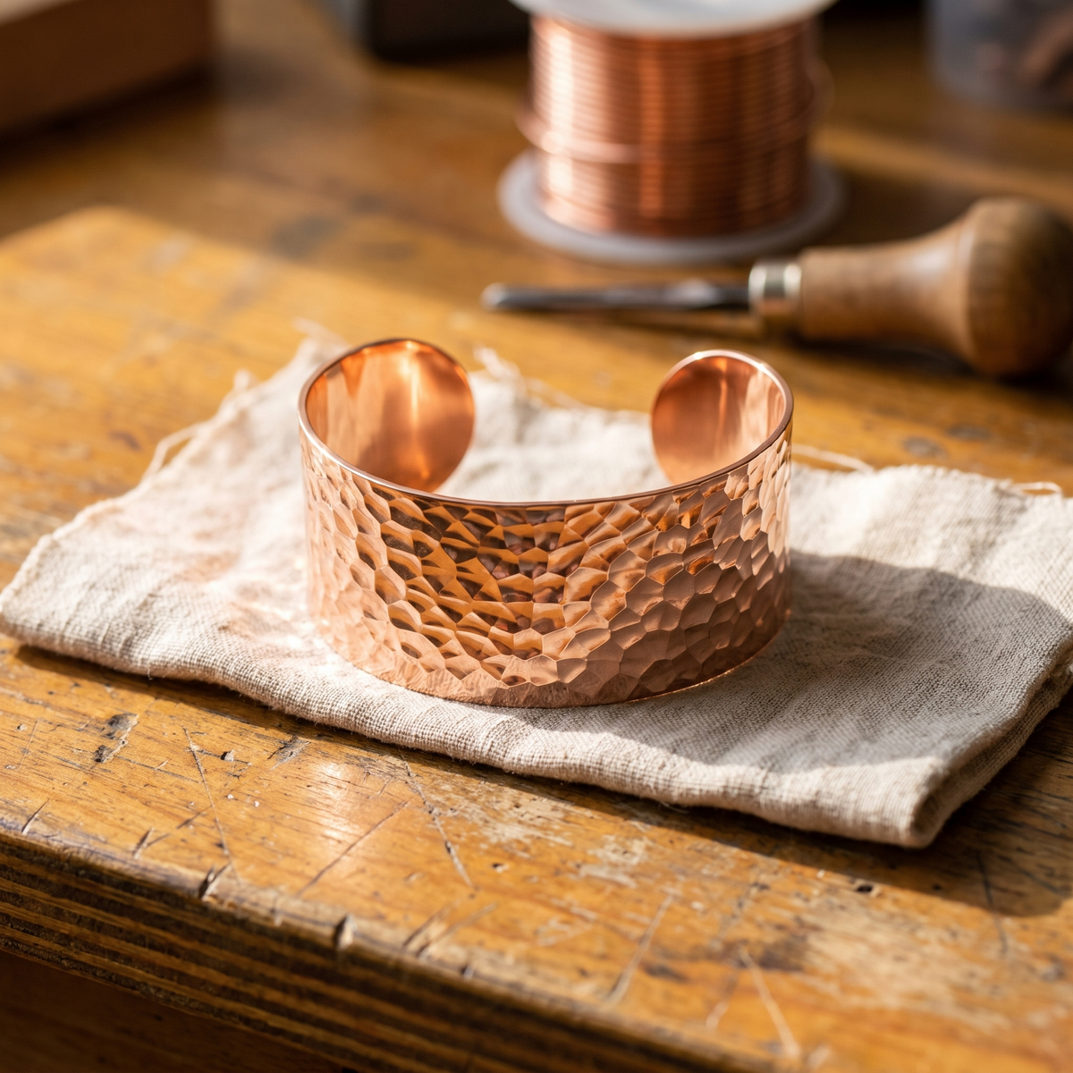 Luma & Reed Copper Bracelet “Forge Fire”
