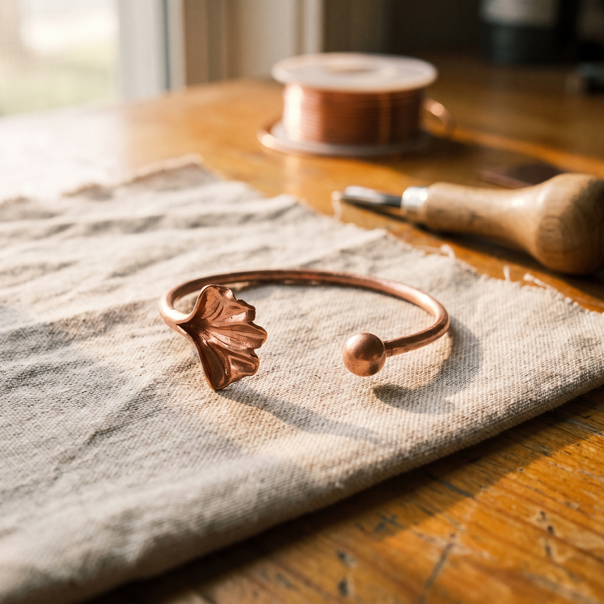 Luma & Reed Copper Bracelet “Shell”
