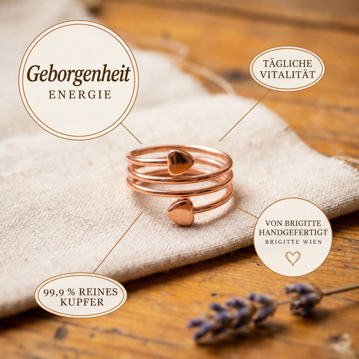 Luma & Reed Copper Ring “Warmth”