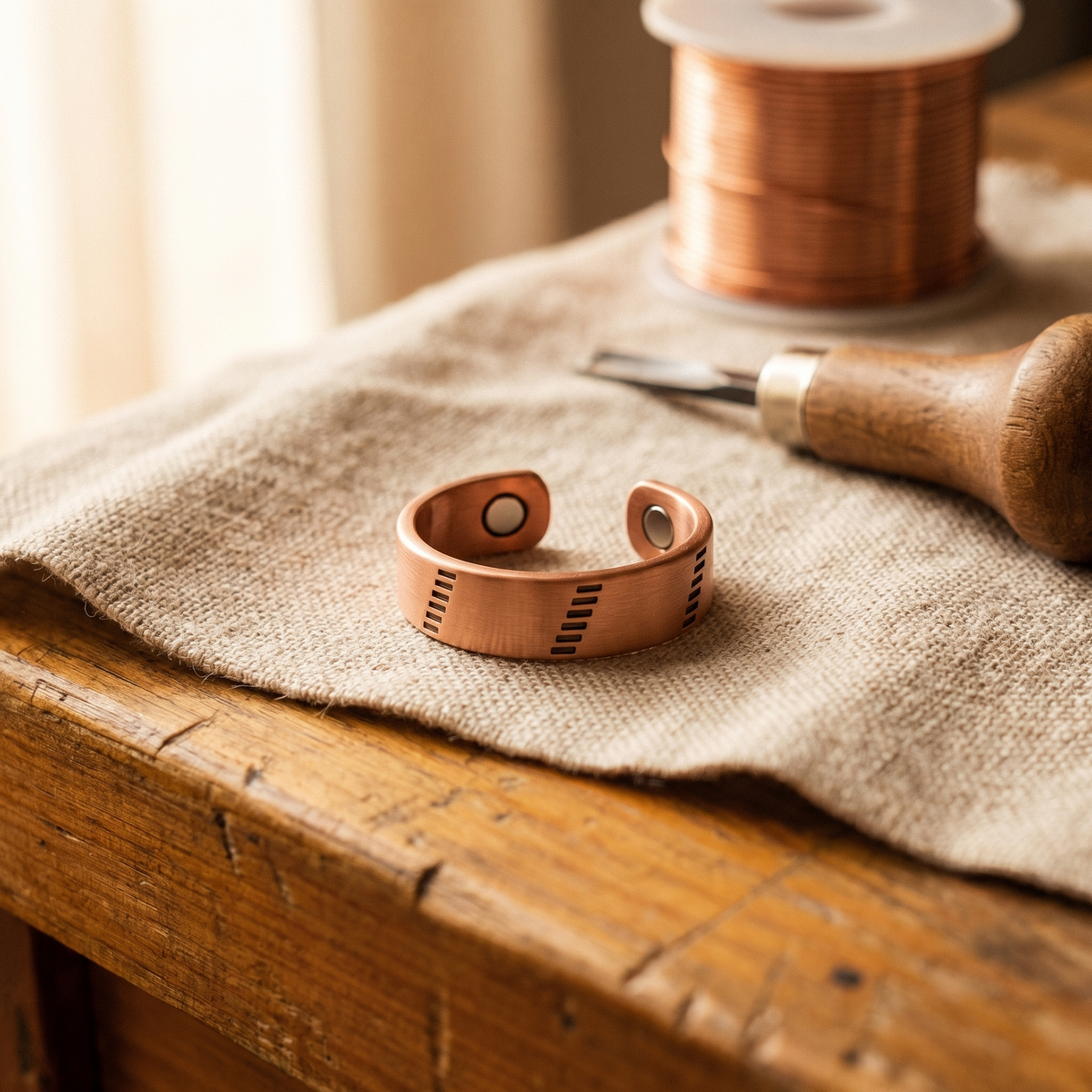 Luma & Reed Copper Ring “Hearth Fire”