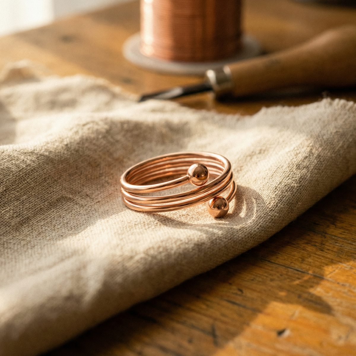 Luma & Reed Copper Ring “Silt”
