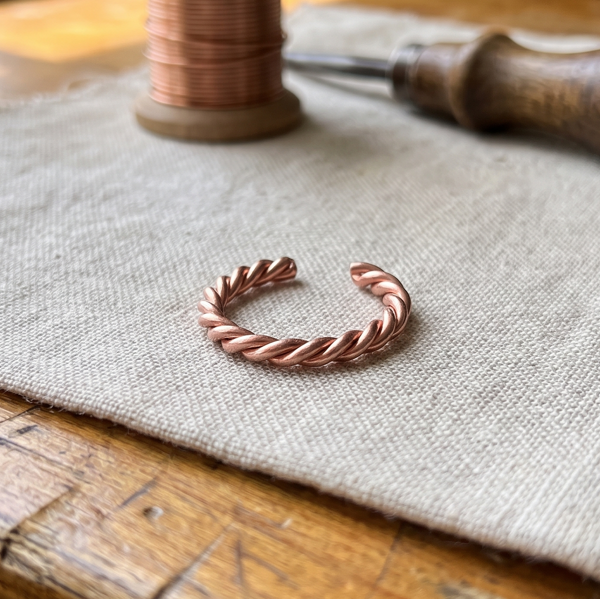 Luma & Reed Copper Ring “Tensor”