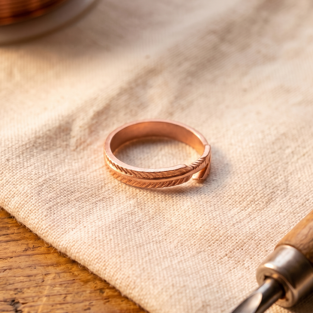 Luma & Reed Copper Ring “Root”