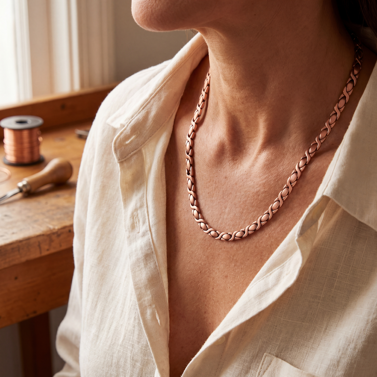 Luma & Reed Copper Necklace “Cedar”