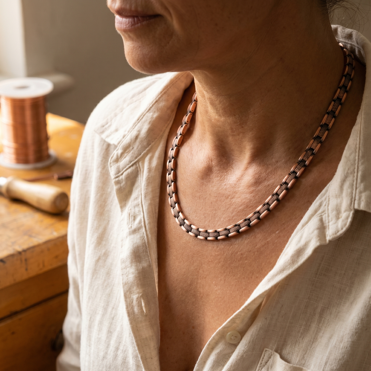 Luma & Reed Copper Necklace “Evening Haze”