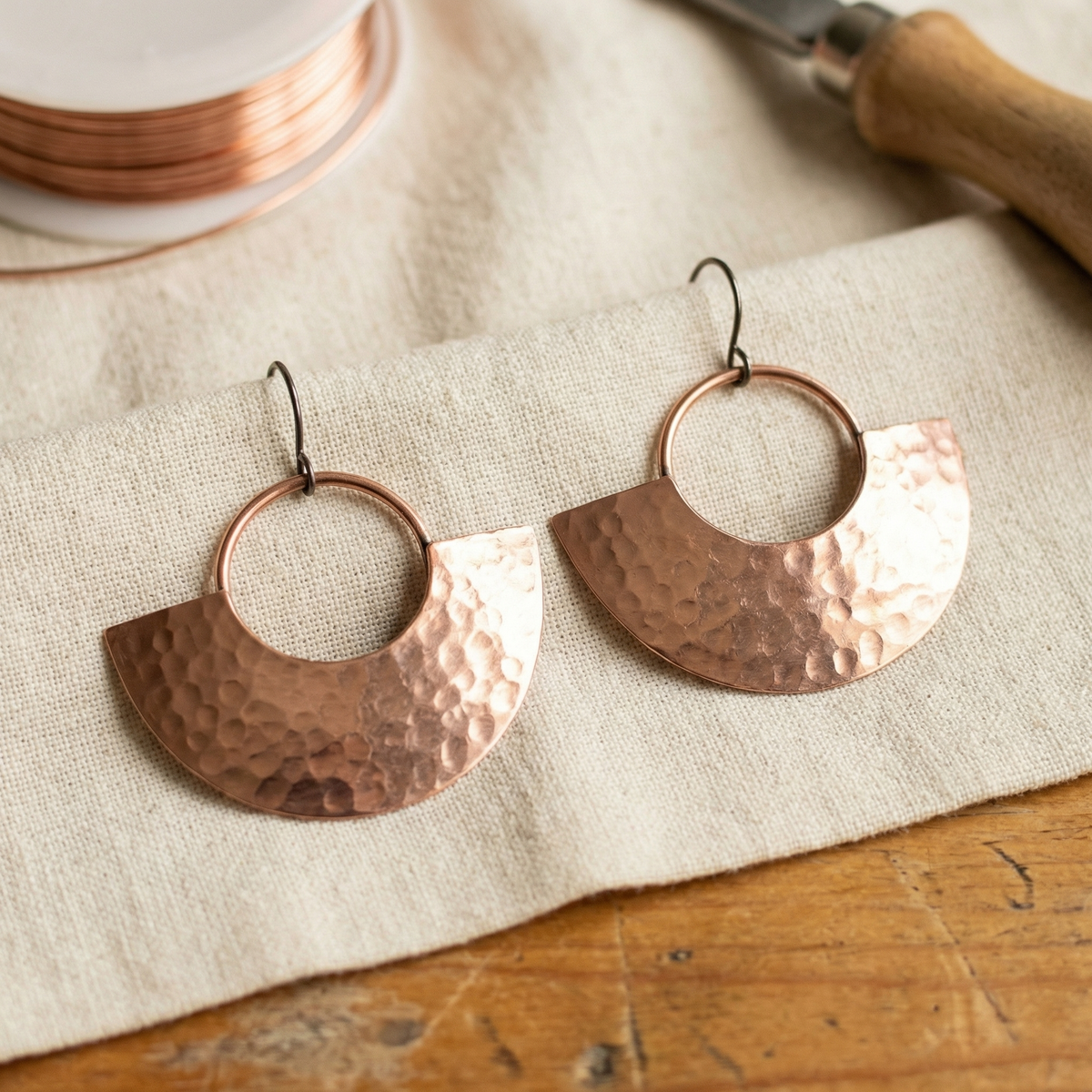 Luma & Reed Copper Earrings “Sun”