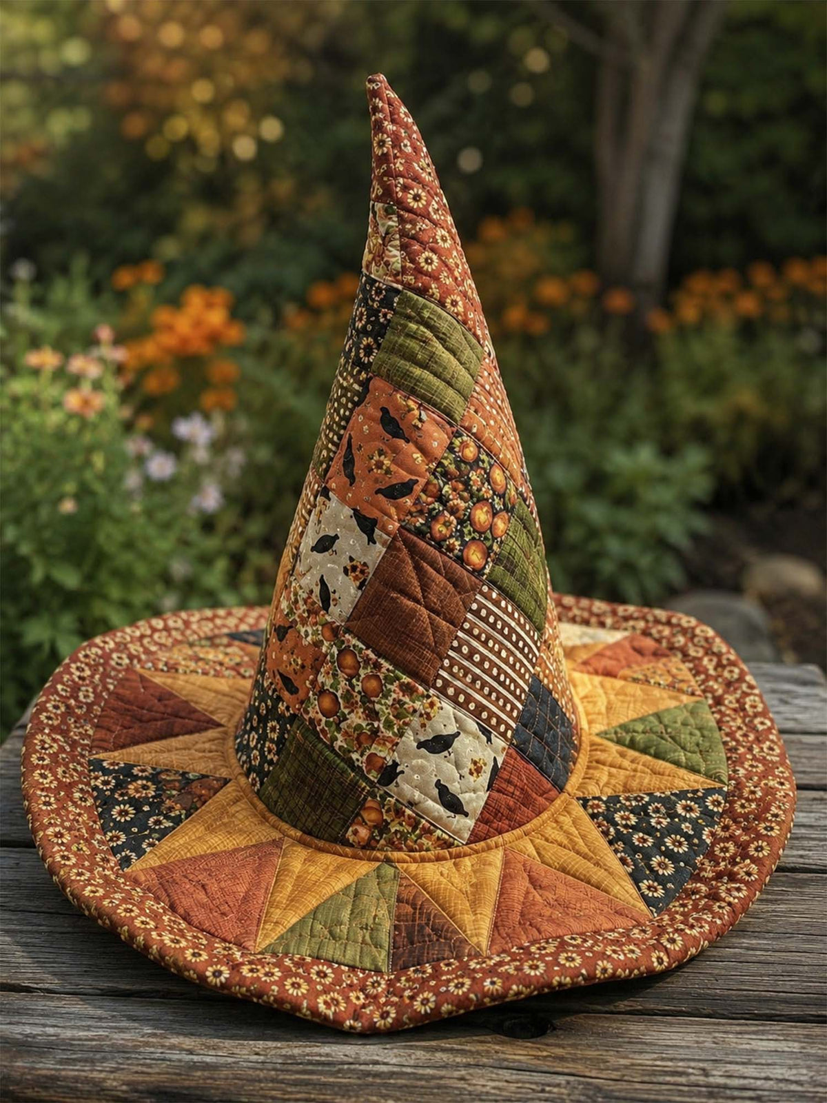 Handmade Quilted Witch Hat – Nostalgic Harvest Pumpkins