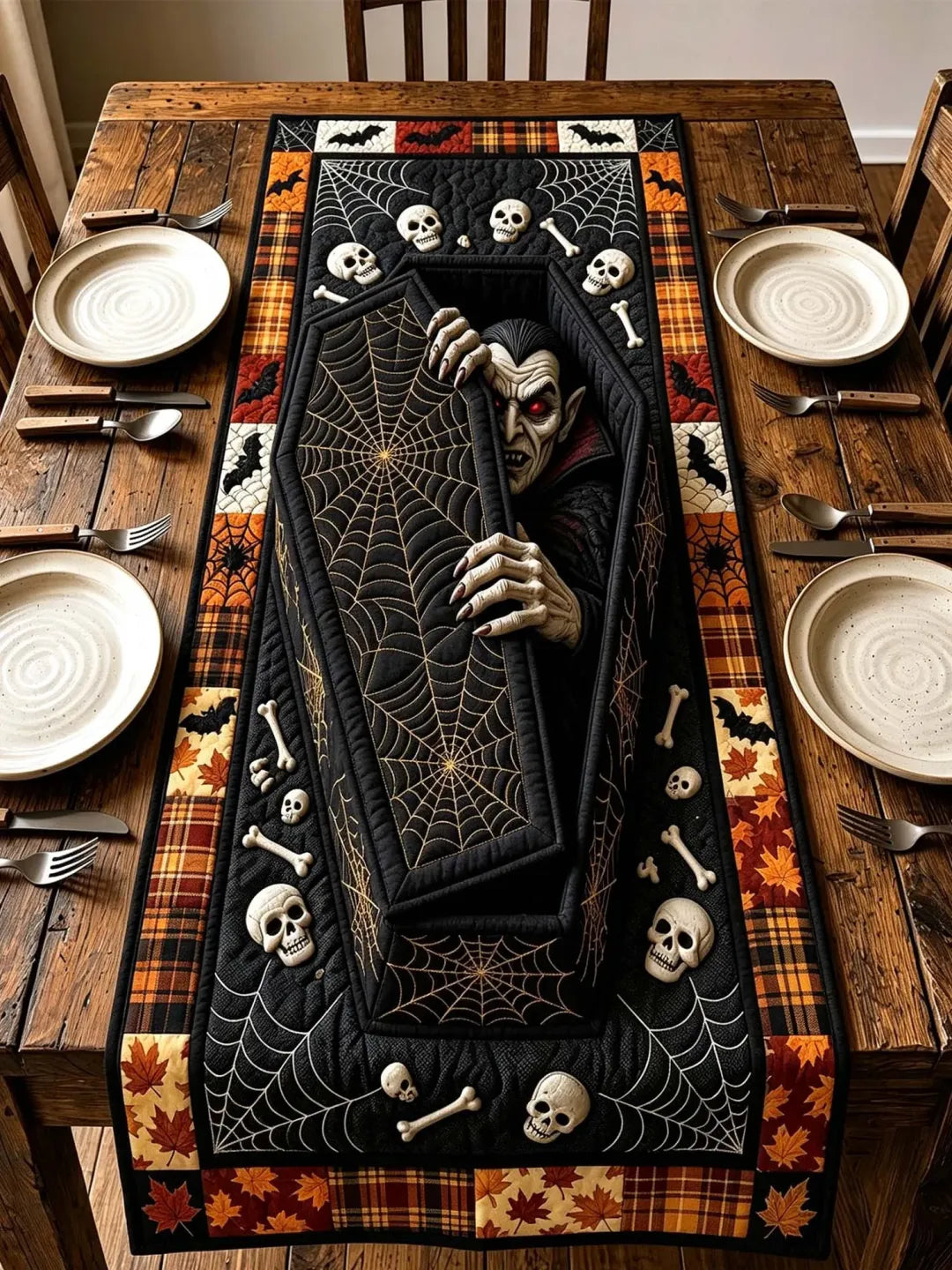 Quilted Table Runner – Cosy Autumn Path