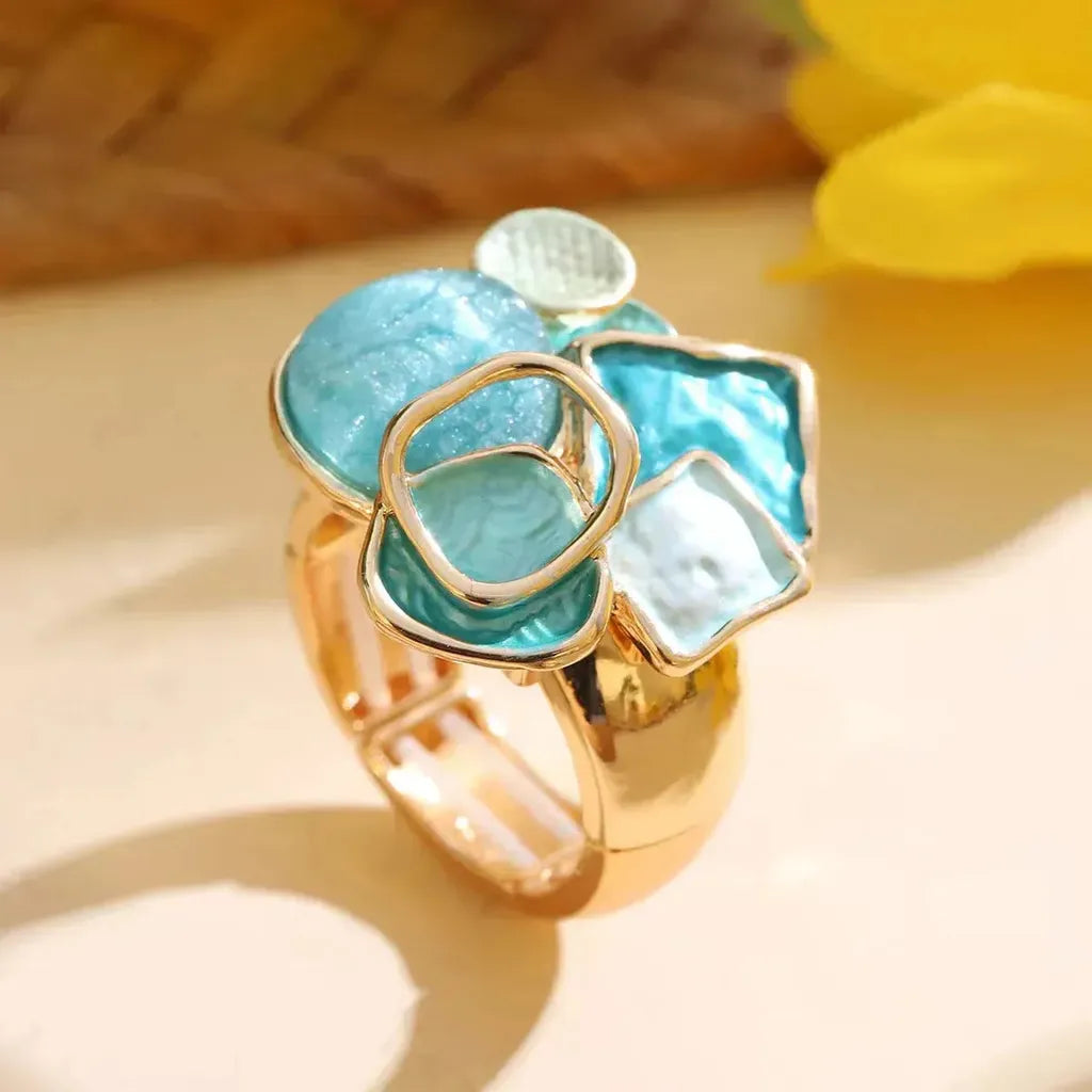 Abstract Flower Ring