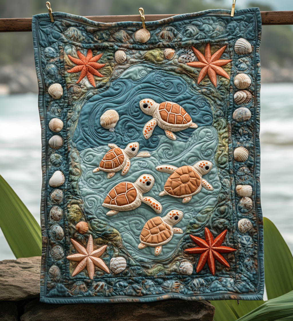 Art Wall Hanging – Fantastic with Turtles