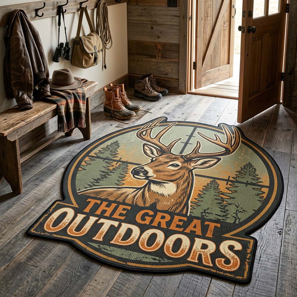 Rug – Custom Shape Amber Wilderness