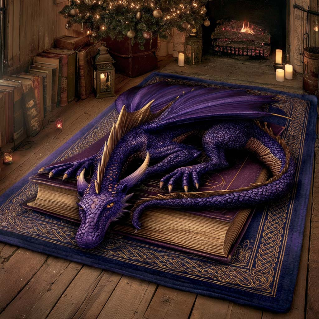 Rug – Enchanted Dragon in Amethyst