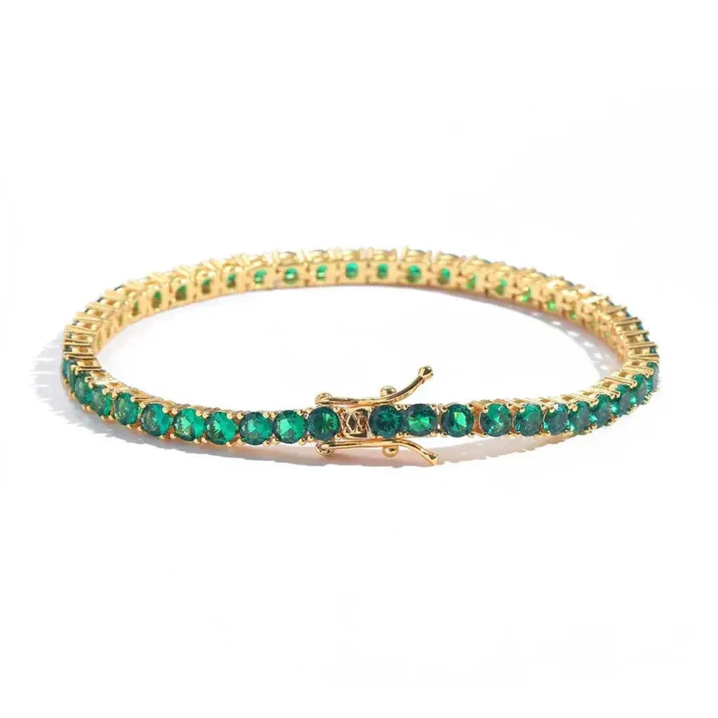 Ella Bracelet with Emerald Green Stone