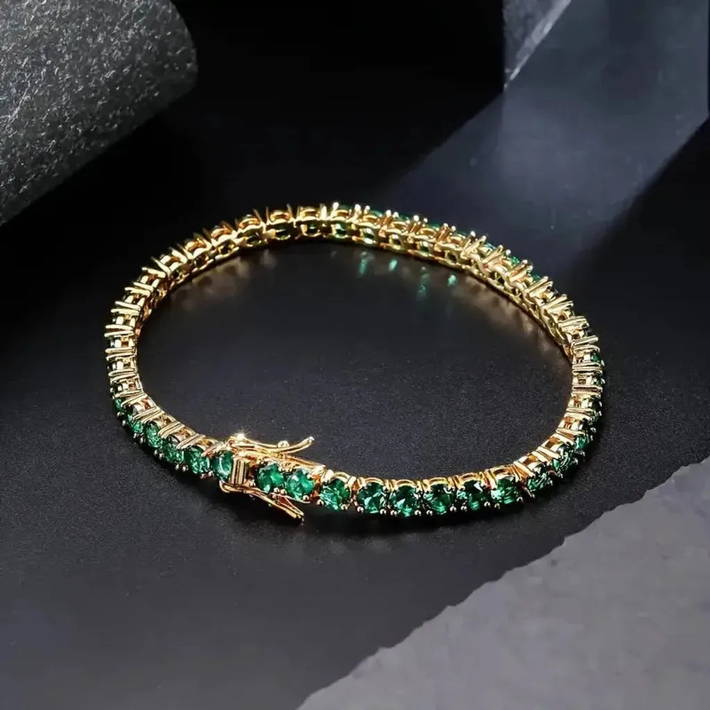 Ella Bracelet with Emerald Green Stone