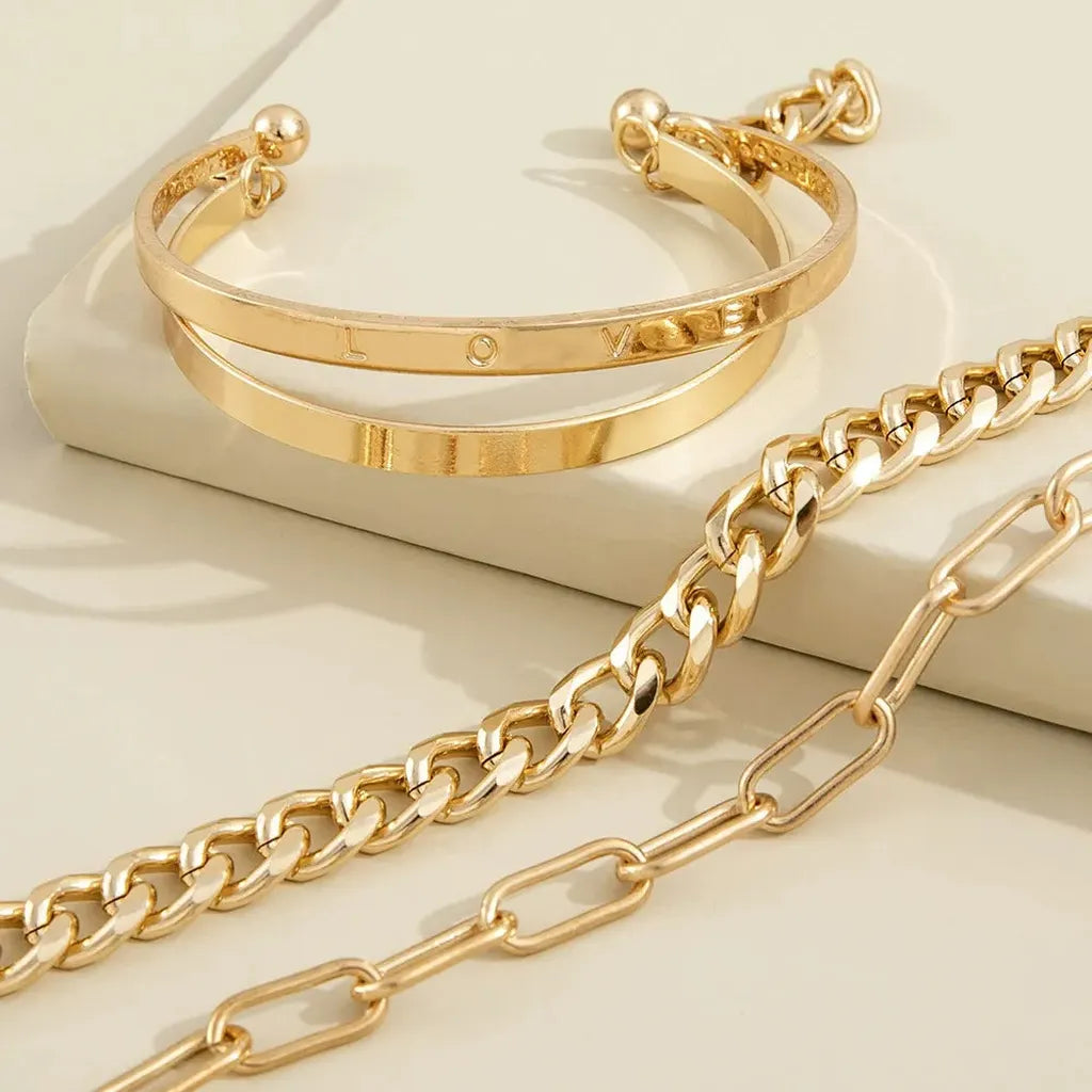 Bracelet Set “Gold Harmony”