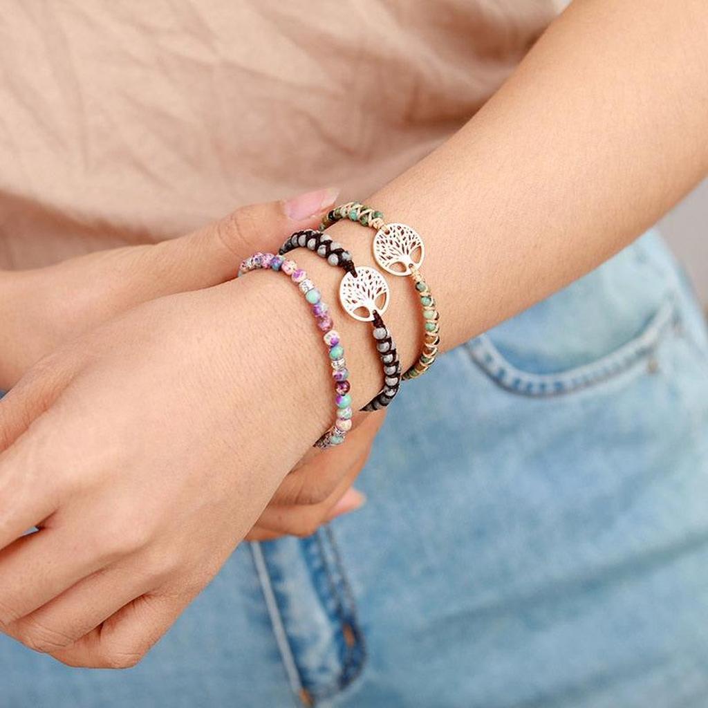 Tree of Life Bracelet with Jasper