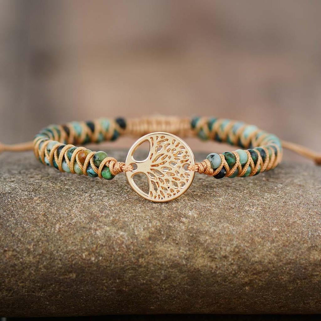 Tree of Life Bracelet with Jasper