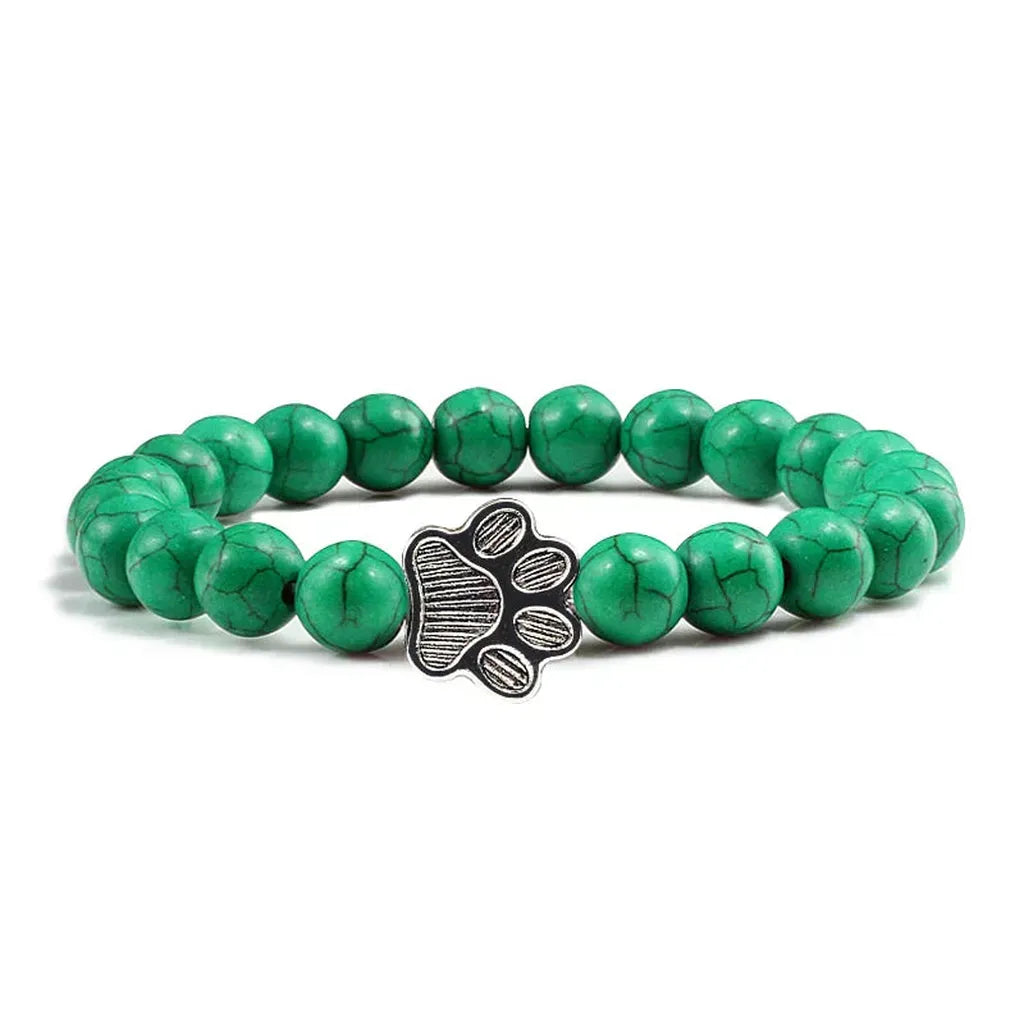 Bracelet with Paw Beads