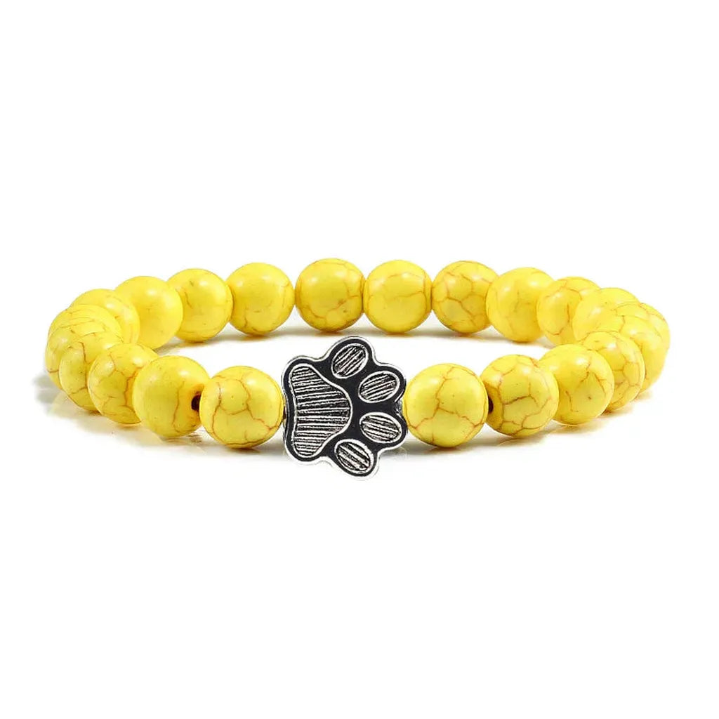 Bracelet with Paw Beads