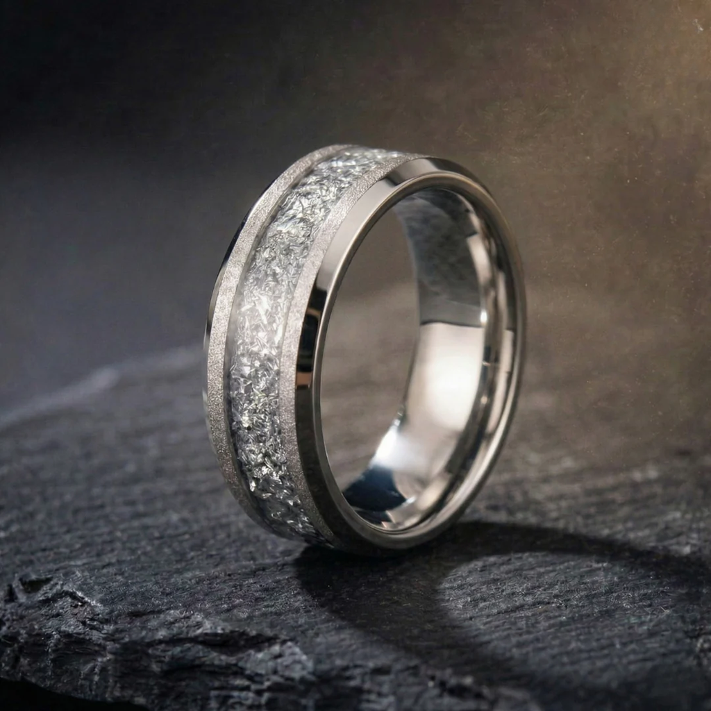 Aureum Silver – Tungsten Carbide Ring