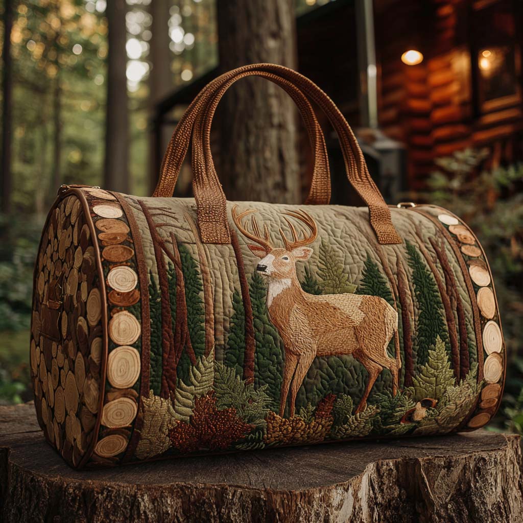 Quilted Travel Bag – Autumn Stag