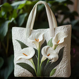 Padded Seashell Bag Handmade White