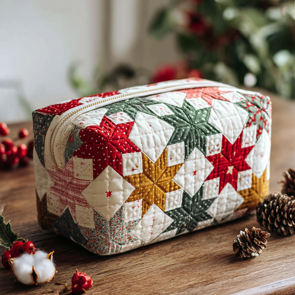 Quilted Makeup Bag with Country Star